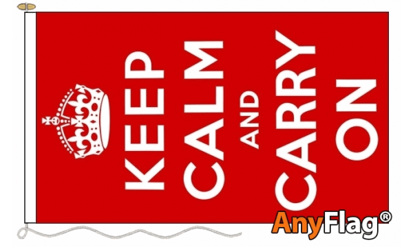 Keep Calm (Red) Custom Printed AnyFlag®